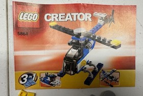 LEGO CREATOR MINI HELICOPTER SET (#5864) &ndash; With INSTRUCTION BOOK-NO BOX