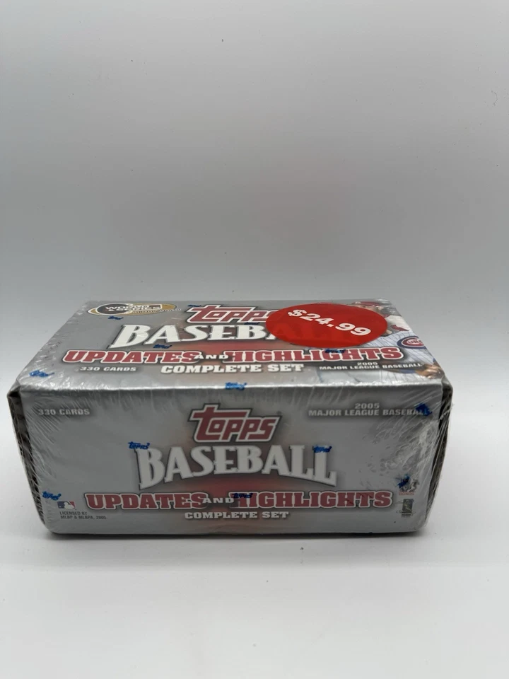 2005 TOPPS BASEBALL UPDATES AND HIGHLIGHTS COMPLETE FACTORY SEALED SET - Image 1 of 2