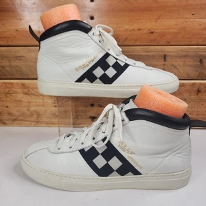 Bally Vita Parcours 107 White Leather High Tops Sneakers Size US 10 D, EU 9E - Picture 1 of 22