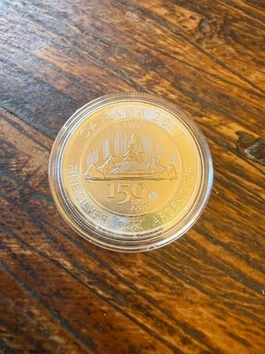 Royal Canadian mint 150 year anniversary Silver .999 1 ounce (1oz)  - Image 1 of 2