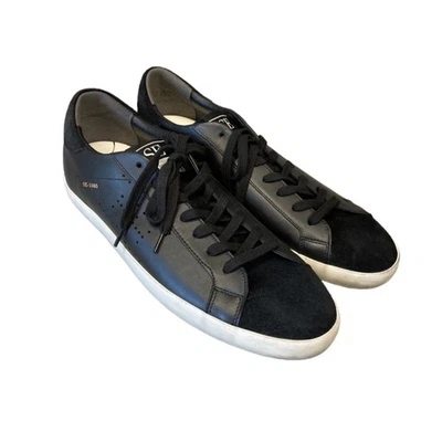 Sam Edelman Black Aubrie Lace Up Leather Sneakers Sz 11 M - Image 1 of 4