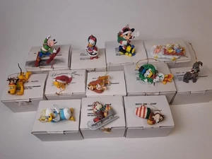 Lot of 12 Grolier Disney Christmas Magic Ornaments In Original Boxes Vintage - Picture 1 of 10