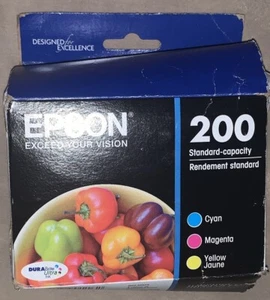 Cartuchos de tinta tricolor originales Epson 200 caducidad 27/01 NUEVO amarillo cian magenta - Imagen 1 de 3