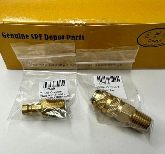 SPF Depot air COUPLER Set fits Fusion AP and other Spray Gun 117510/117509 SET