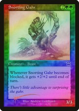 Snorting Gahr FOIL Mercadian Masques NM Green Common MAGIC MTG CARD ABUGames