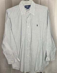 preowned, RALPH LAUREN, med, 15.5, 32/33, cotton, grid pattern, dress shirt - Picture 1 of 3