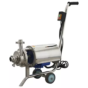 Portable Centrifugal Pump Sanitary High Temperature Resistance 59ft Raise 110V - Picture 1 of 23