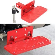 Truck base square hole foldable bumper side step fits for Tundra 2000-2006 red