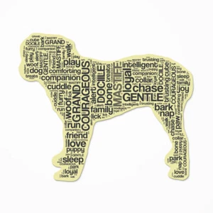 Mastiff Characteristic Decal Bumper Sticker - Picture 1 of 1
