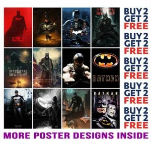 THE BATMAN POSTER ART PRINT BANE JOKER HARLEY A4 A3 SIZE BUY 2 GET ANY 2 FREE - Picture 1 of 41