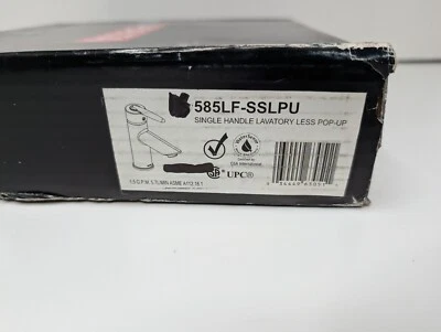 Juego central de lavabo Delta Grail de una sola manija - 585LF-SSMPU, acero inoxidable Foto 1 de 4