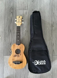 Luna Guitars Bamboo Soprano Ukulele w/ Gigbag, UKE BAMBOO S - Picture 1 of 7