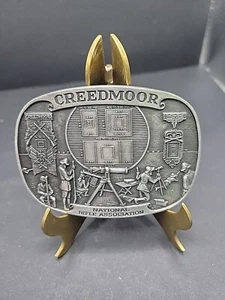 NEW Vintage Creedmoor NRA Nat. Rifle Association Pewter Belt Buckle 1st ED 1988 - Picture 1 of 13