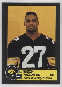1990 Iowa Hawkeyes Team Issue Jason Wilson