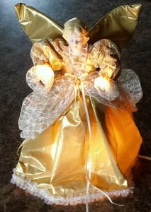 Rare 1987 Telco MOTION-ettes 12" Animated & Illuminated Christmas Angel Tree-Top - Picture 1 of 12