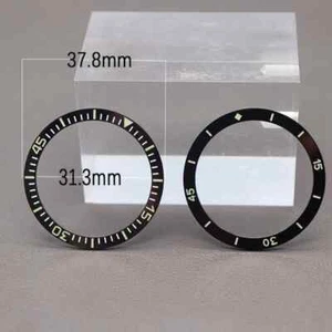 37.8mm Ceramic Bezel Insert Watch Parts Rings Men's Accessories For 40mm Seiko - Picture 1 of 8