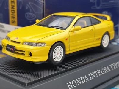 EBBRO 43119 ESCALA 1:43 HONDA INTEGRA TIPO R DC2 ESPECIFICACIONES 1998 MODELO FUNDIDO A PRESIÓN AMARILLO Foto 1 de 4