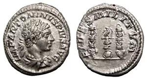 *AET* ELAGABALUS AR Denarius. EF/EF+. The fidelity of the army. - Picture 1 of 1