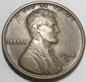 1912-S Lincoln Wheat Cent - #11251-8 - Picture 1 of 2