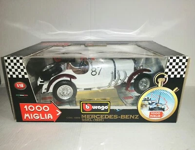 MERCEDES BENZ SSKL 1931 MILLE MIGLIA COD.3202 BURAGO SCALA 1/24 - Immagine 1 di 2