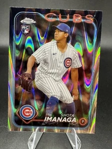 2024 Topps Chrome RayWave rifrattore #121 Shota Imanaga RC Rookie Cubs - Foto 1 di 2