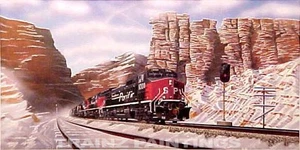 Impresión artística de Robert West 427 Southern Pacific Southern Pacific Power Railroad AP - Imagen 1 de 1