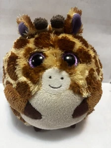 TY Beanie Ballz Tippy die Giraffe Plüschball Spielzeug 5 Zoll EUC nicht mehr produziert schneller Versand - Bild 1 von 2