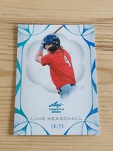 2024 Leaf Trinity Baseball Luke Keaschall Prospect RC #18/25 Minnesota Twins - Bild 1 von 2