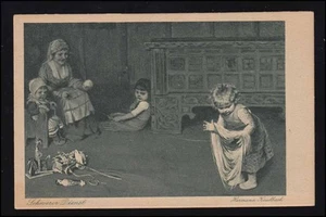 Künstler-AK H. Kaulbach: Schwerer Dienst, Heimatkarte Meisterbilder, beschriftet - Picture 1 of 2