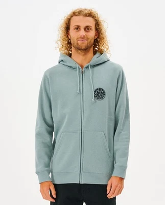 Rip Curl Hoodie Zip Fleece Men's  Wetsuit Icon Mineral Blue - Image 1 of 3