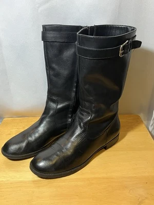 Ralph Lauren Sorissa Leather Zip Boot Size 9B - Image 1 of 4