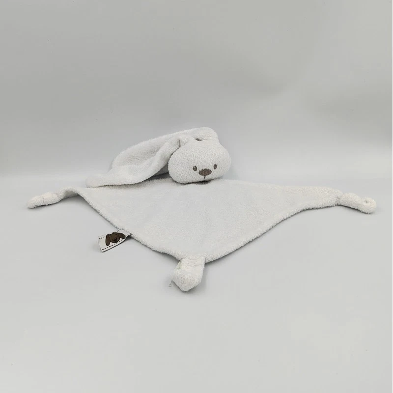 Doudou plat lapin blanc Lapidou NATTOU - 32260 - Photo 1/2