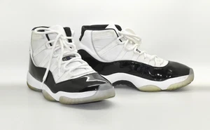 E0 Auth NIKE AIR JORDAN 11 GS Concord 2018 White/Black Shoes 378038-100 Size 13 - Picture 1 of 6