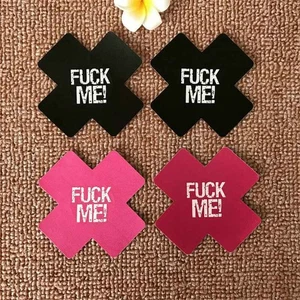 Sexy Pasties freche Kreuz selbstklebende Brustwarzenabdeckungen Selbstspaß Damen Brustform - Bild 1 von 16