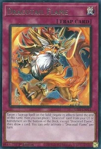 (3x) Dracotail Flame - JUSH-EN011 - NM - Rare - 1st ed - Yugioh - Picture 1 of 1