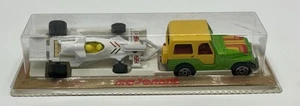 Jeep verte + Formule 1 course blanche - MAJORETTE 318 - 1983/85 - Neuf - Imagen 1 de 6