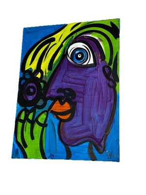 PETER KEIL - PINTURA ORIGINAL SOBRE LIENZO ENVUELTO 18”x24” Foto 1 de 4