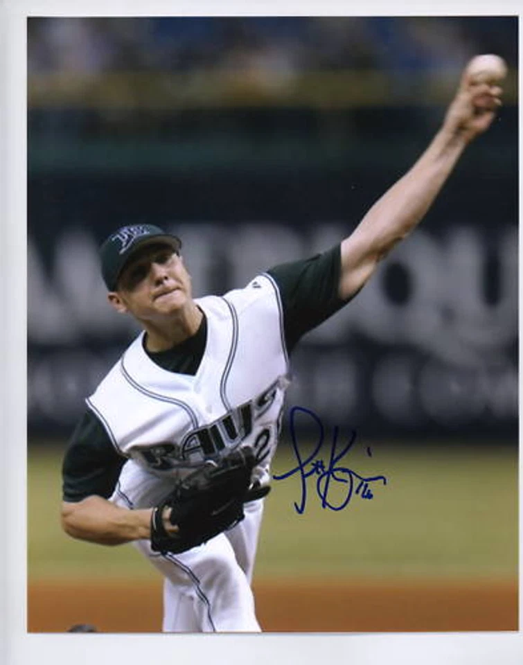 Foto autografiada firmada por Scott Kazmir de 8x10 de Tama Bay Rays Foto 1 de 1