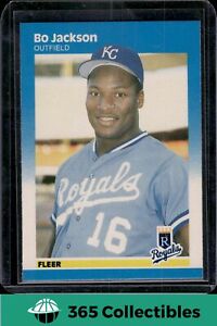 1986 Bo Jackson - Fleer #369 Kansas City Royals MLB Baseball