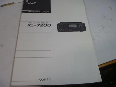Icom IC-7200 Original Handbuch, keine Fotokopie! - Bild 1 von 4