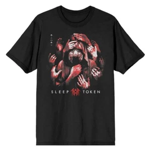 Sleep Token T-Shirt Grabbing Hands Rock Band New Black Official - Picture 1 of 4