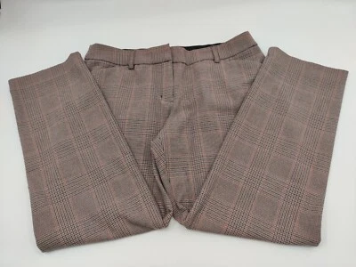 Pantalones ajustados Express para mujer talla 12 cortos tostados negros pata de gallo elásticos a cuadros Foto 1 de 4