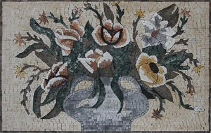Flower Garden Terrace Home Decor Marble Mosaic - Picture 1 of 1