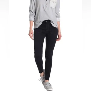 Free People Ivy Mid Rise Released Hem Skinny Jeans Sz 31 Seal Blue OB1064226 - Picture 1 of 10