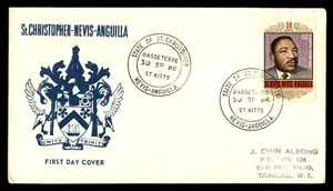 MayfairStamps Nevis Anguilla FDC 1968 Dr. Martin Luther King Statesman First Day - Picture 1 of 2