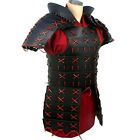 Samurai Leather Armor In Black Medieval Armour Costume For Larp Cosplay Roleplay