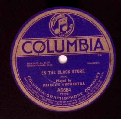 PRINCE'S ORCHESTRA IN THE CLOCK STORE / CHINESE WEDDING 12 INCH 78 RPM 210-21 - Imagem 1 de 3