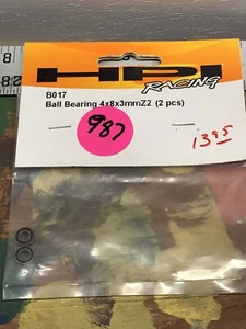 HPI B017 Ball Bearing 4 X 8 X 3mm X 2pc} NewInPack USA Shipped - Picture 1 of 4