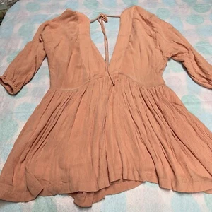 Vici Mini Dress Tunic Plunge Deep Neckline Size Small - Picture 1 of 9