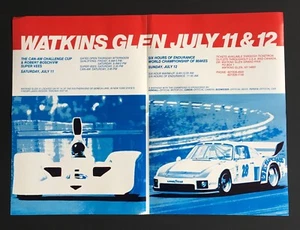 PÓSTER DE CARRERA ORIGINAL WATKINS GLEN 6 HORAS Y CAN-AM 1981 PORSCHE 935 LANCIA MONTE - Imagen 1 de 5